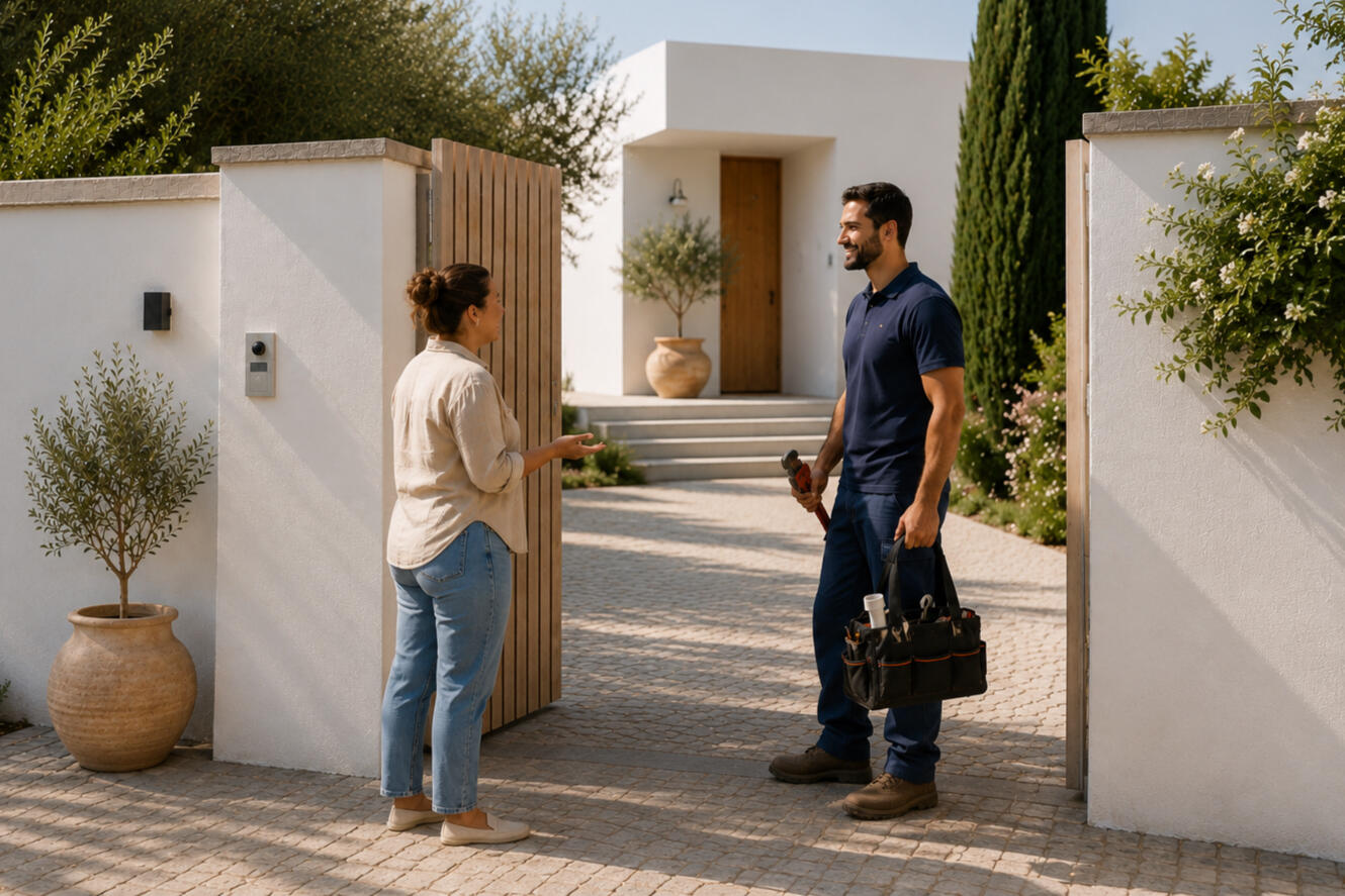 Why Keyholding Matters for Second Homes in the Algarve Keys placed on a table inside a calm Algarve home, representing trusted keyholding and property care services for second homeowners.
